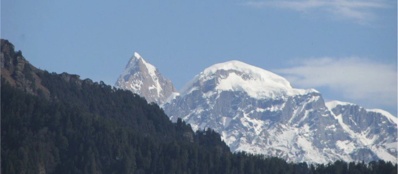 Views of Deo Tibba and Indrasan